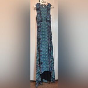 Mara Hoffman Blue Patterned Maxi Dress size 6